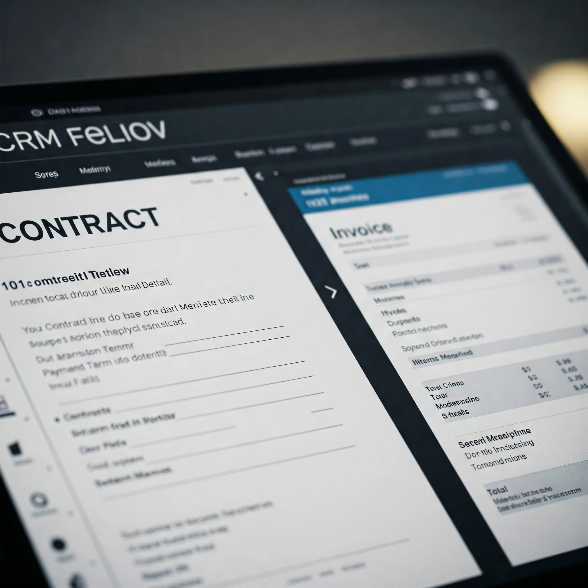 آموزش ارسال قرارداد و پیش‌فاکتور از طریق پنل CRM